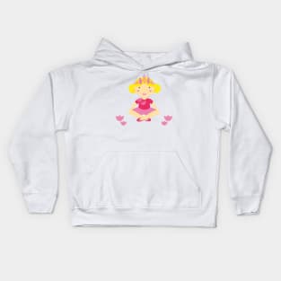 Princess Sofie Lotus Girl Digital Art | Melanie Jensen Illustrations Kids Hoodie